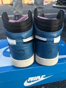 Size 10 - Jordan 1 Retro x Fragment Design x Travis Scott High Blue - Picture 1 of 6