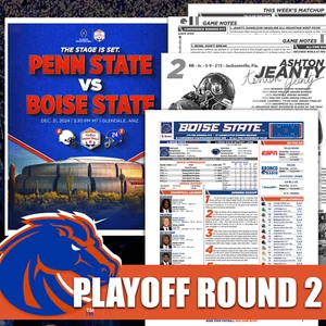BOISE STATE - Playoff de fútbol americano universitario - Notas del juego de medios del programa - 31 de diciembre CFP - Imagen 1 de 6