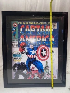 Artissimo Marvel Framed Art Print Captain America Issue 100 25" X 21" - Picture 1 of 3