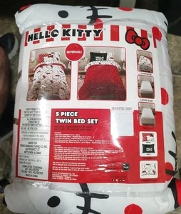 Juego de cama doble reversible de 5 piezas Hello Kitty - Imagen 1 de 4