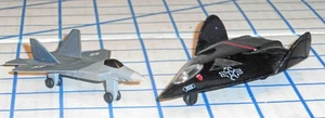 Lot of 2 Die-Cast US Stealth Fighters F-19 and Lockheed Martin F-22 Raptor READ - Picture 1 of 6