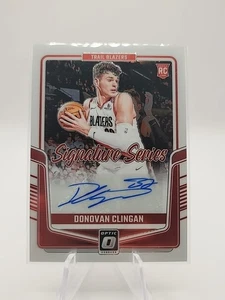 💥2024-25 Donruss Optic Donovan Clingan RC Signature Series #SS-CLG Portland💥 - Picture 1 of 2