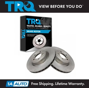 TRQ Front Disc Brake Rotor LH RH Kit Pair Set of 2 for Land Rover - Picture 1 of 6