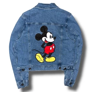 DISNEY Parks Topolino Giacca Jeans Denim Donna Piccola IL SUO UNIVERSO - Foto 1 di 7