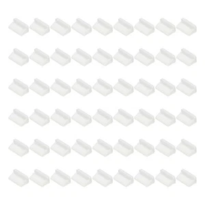 0.5 Inch USB Type A Dust Plug, 60 Pcs Anti Dust Plug Cover Female End, White - Zdjęcie 1 z 6