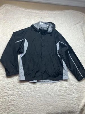 Chaqueta cortavientos Consensus Outerwear para hombre XL con capucha impermeable de nailon Foto 1 de 4