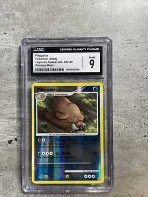 Pokemon Card Piloswine Rev Holo CGC 9 Mint, Legends Awakened 69/146, 2008 (1A) - Image 1 of 4