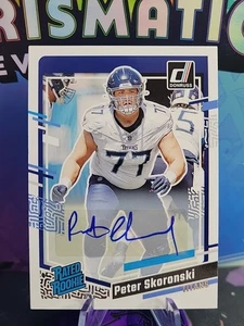 Peter Skoronski 2023 Panini Donruss Clasificado Novato Automático #395 RC Titans - Imagen 1 de 2