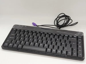 Perixx Periboard-409P wired mini keyboard compact PS/2 interface UK READ DESCRIP - Picture 1 of 16