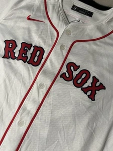 MLB Boston Red Sox Nike Youth Baseball Jersey Custom Size XL 18/20 NEW White - Picture 1 of 8