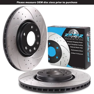 DISCOS DE FRENO DELANTEROS RANURADOS 308mm PARA VAUXHALL CORSA D E SRI VXR 06-19 - Imagen 1 de 9
