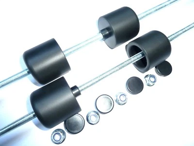 KAWASAKI ZX12R ALL YEARS CRASH PROTECTION FRONT & REARWHEEL PUCKS KNOBS SAVERS - Image 1 of 4