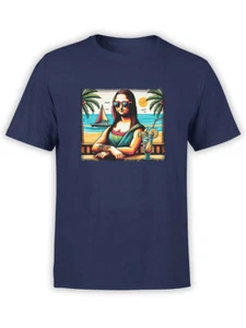 FANTUCCI Unisex T-Shirts | Mona Cruisa T-Shirt | 100% Cotton - Picture 1 of 5