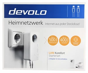 DEVOLO LAN Komfort Plus Starterset 550 duo+ 2x Powerline Adapter 550 duo+ - Bild 1 von 6