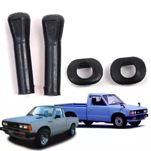 Fit Nissan Fit 1985-1986 Datsun 720 Pickup Truck Door Lock Knob & Surround Black - Picture 1 of 4