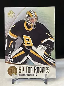 2021-22 SP authentisches Top Rookies Jeremy Swayman blaue Folie #TR-44 Rookie RC - Bild 1 von 3