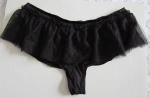 Victoria's Secret Black Brief Panty with Tutu Size Medium *NWTS* - Picture 1 of 4