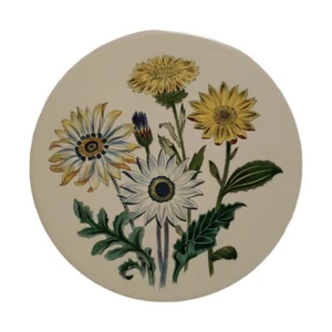 Appendiabiti da parete piastrelle vintage Hyalyn ceramica margherita floreale #705 - Foto 1 di 2