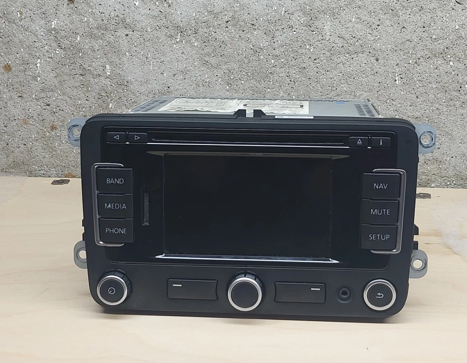 VW RNS 315 RNS315 CD Radio Navi Navigation Bluetooth Head Unit No Plugs - Image 1 of 4