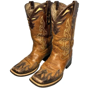 Ariat Sidekick Square Toe Leather Women's Boots - Size 7 B - Picture 1 of 17