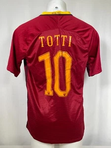 Francesco Totti #10 AS Roma 2016 Nike Red Home Soccer Jersey Men's XL - Picture 1 of 13