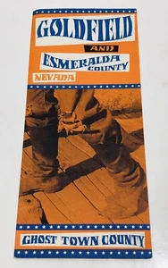 Nevada Goldfield and Esmeralda County Tourist Travel Brochure Map Vintage 1950s - Picture 1 of 3