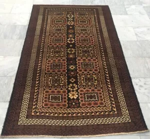 Vintage Afghan Handmade Floral Rug Area Traditional Bedroom Kilim Rug 202x120cm - Picture 1 of 11