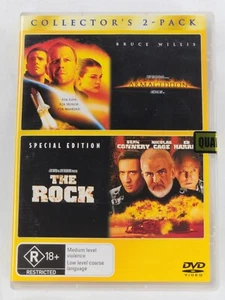 Armageddon / The Rock - DVD Region 4 PAL - New Sean Connery Bruce Willis - Picture 1 of 2