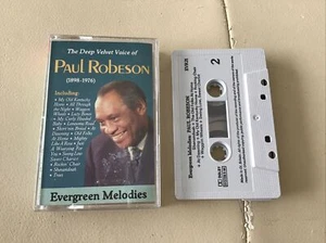 The Deep Velvet Voice Of Paul Robeson ( 1898-1976 ) - Music Cassette Tape RARE - Picture 1 of 8