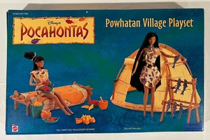 Disney Pocahontas Powhatan Village Playset 67217 Mattel Barbie Dolls Sealed NIB - Picture 1 of 10