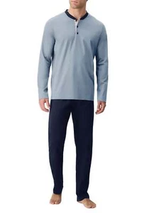 Pigiama uomo maniche lunghe 100% Cotone leggero PEROFIL VPRT92801 - Foto 1 di 11