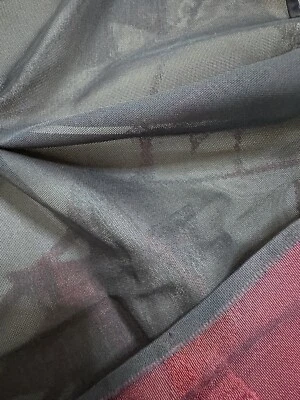 Vintage Japanese kiomono Sya fabric silk Navy Base 1.7 Yard Long  v174 - Image 1 of 4