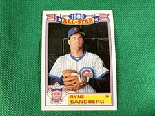 1989 Topps Glossy All-Stars #14 Ryne Sandberg Chicago Cubs