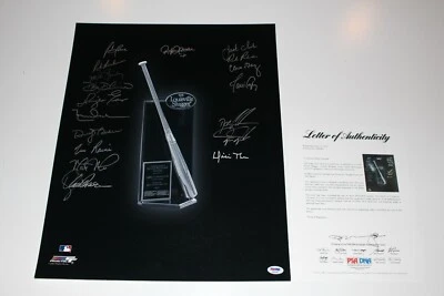 ROBERTO ALOMAR DUSTY BAKER DOC GOODEN +15 MORE SILVER SLUGGER 16X20 PSA/DNA LOA - Image 1 of 4