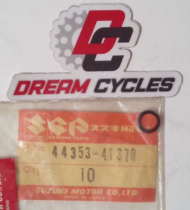 NUEVO DE LOTE SUZUKI 1978-1981 PE250C JR250N PALANCA JUNTA TÓRICA 44353-41370 PIEZA NUEVA DE FÁBRICA OEM Foto 1 de 1