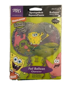 Nickelodeon Happy SpongeBob See Through Party Supply 20in Balloon. New - Picture 1 of 2
