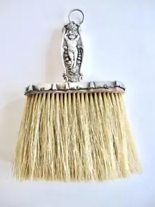 Antique Tiffany & Co Sterling Hat Brush (1891-1902) Cherubs Rosebuds Garlands - Picture 1 of 10