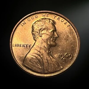 1969 S San Francisco Lincoln Memorial Penny Stempelglanz (BU) - Bild 1 von 2
