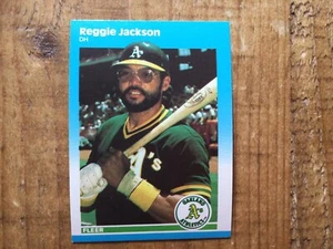 Reggie Jackson 1987 Fleer Oakland Athletics U-49 NRMT-MT - Picture 1 of 2