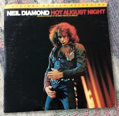 NEIL DIAMOND HOT AUGUST NIGHT RECORDED IN CONCERT MFSL 2-024 NEAR MINT LP - Image 1 of 4