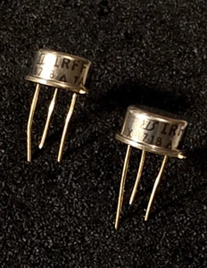 2 x Transistors IRFF120 INTERSIL Transistor Mosfet TO5 gold leads - Picture 1 of 1