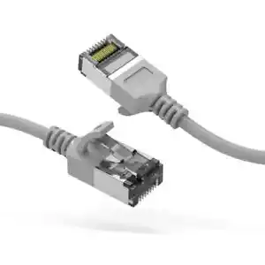 Cavo di rete Ethernet sottile 1 piede CAT8 U/FTP grigio 30AWG - Foto 1 di 1