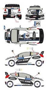 Racing Decals 43 1:24 Scale Ford Fiesta WRC #3/4 Rally Finland 2012 Decal Sheet - Bild 1 von 3