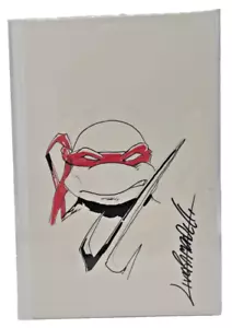 TMNT Raffaello Schizzo Originale di Livio Ramondelli 6x9 Firmato con COA!! - Foto 1 di 4