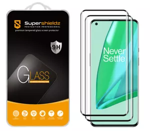 2X Supershieldz Full Cover Tempered Glass Screen Protector for OnePlus 9 Pro - Picture 1 of 5