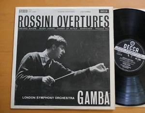 SXL 2266 ED1 Rossini Overtures Gamba London Symphony Decca 1st WBg EX - Picture 1 of 6