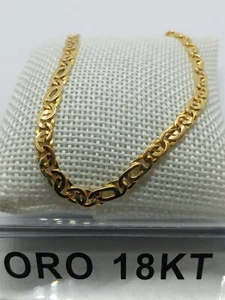 bracciale in oro giallo 750 18 carati lungo cm. 19,5 peso grammi 8,5 pieno +2lav - Foto 1 di 6