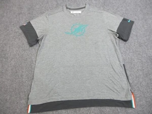 Miami Dolphins Shirt Mens 2XL Gray Player Issued Kyle Johnston NFL Football Nike - Picture 1 of 16