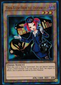 Yugioh Tour Guide From the Underworld RA01-EN005 Prismatic Ultimate Raro 1er Casi Nuevo - Imagen 1 de 2
