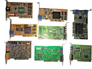 Lotto Schede Audio Video Anni 90/00 ISA/PCI/AGP Testate, Ideale Retro PC Vintage - Afbeelding 1 van 21